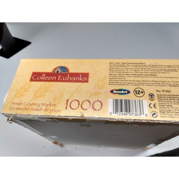 RoseArt - Collection Eubanks - Amish Country Market" 1000 Piece Puzzle COMPLETE - Picture 4 of 6